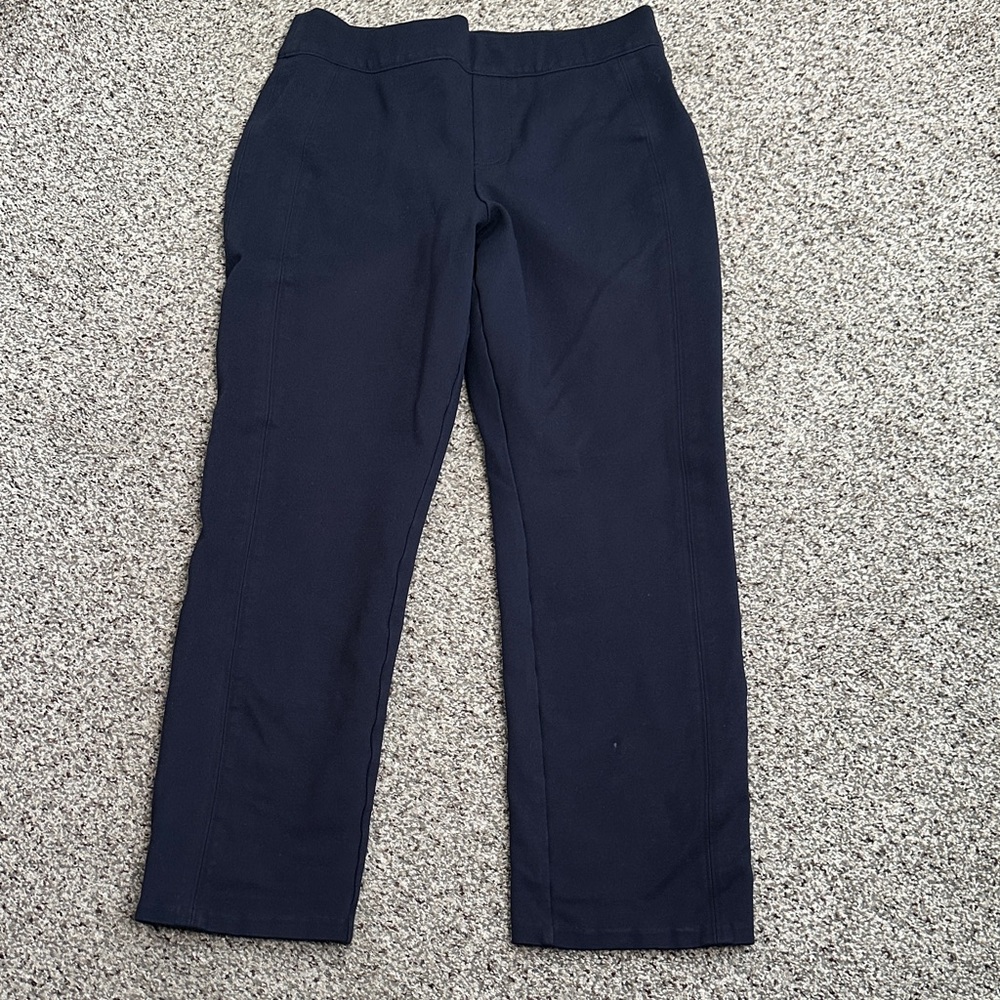Spanx Navy blue crop ankle Pants size M